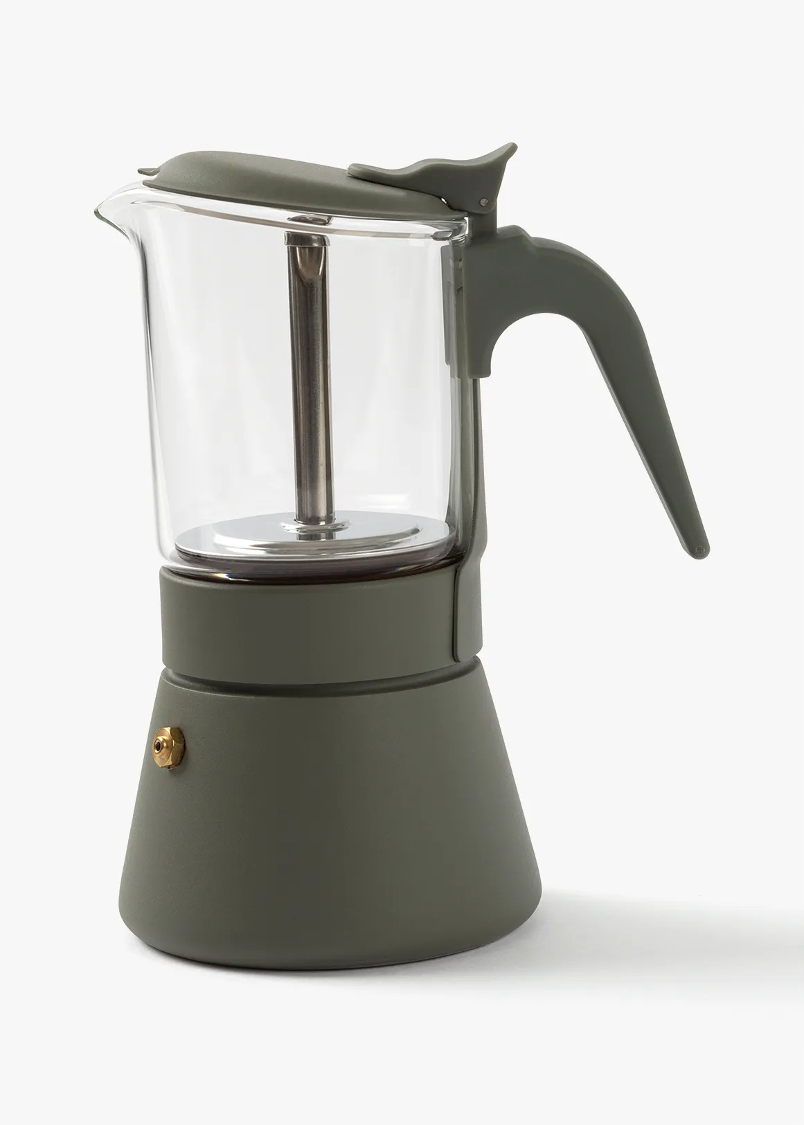 6 Cup Espresso Maker - OLIVE