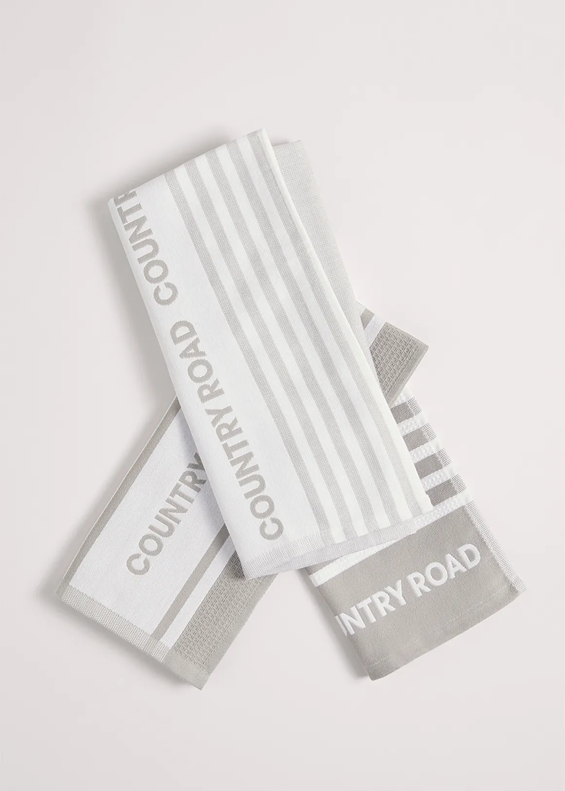 Aeri Australian Cotton Tea Towel Pack of 3 - MID GREY