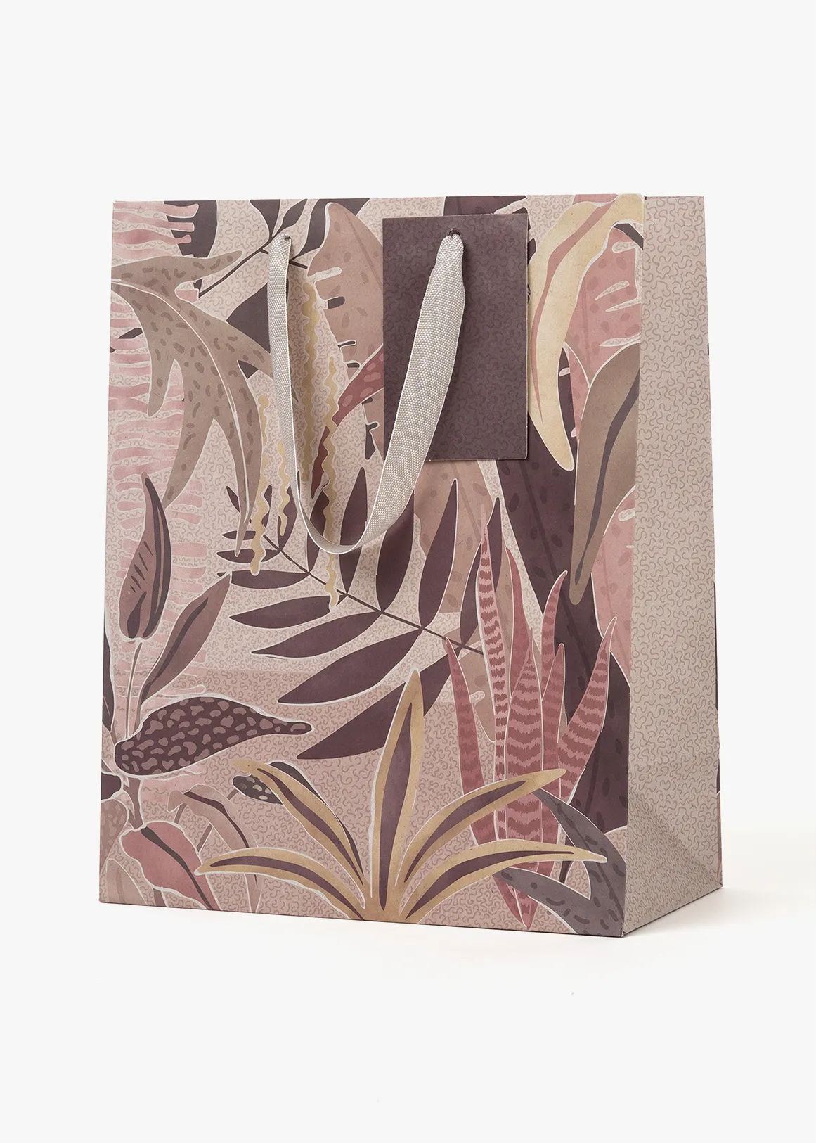 African Sunset Jungle Large Gift Bag - NATURAL