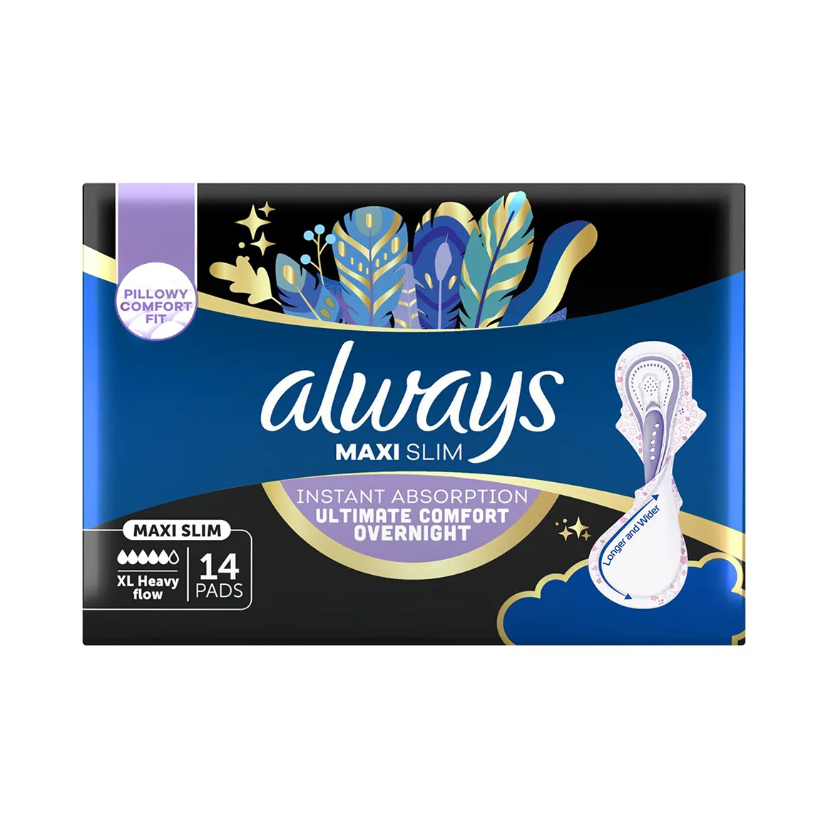 Always Maxi Slim Night Pads 14 pk