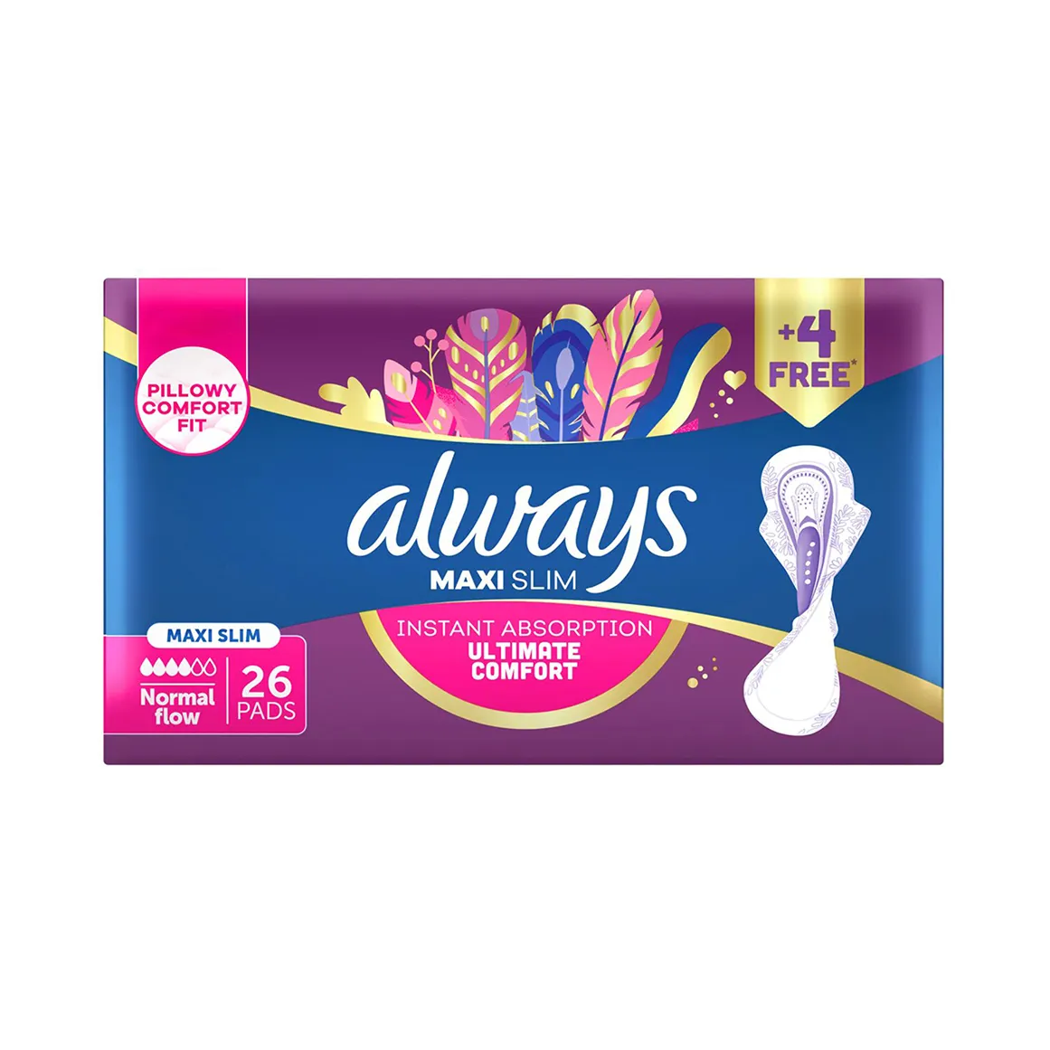 Always Maxi Slim Pads 26 pk
