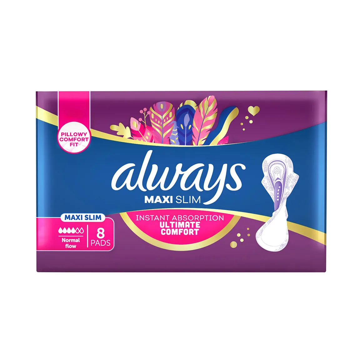 Always Maxi Slim Pads 8 pk