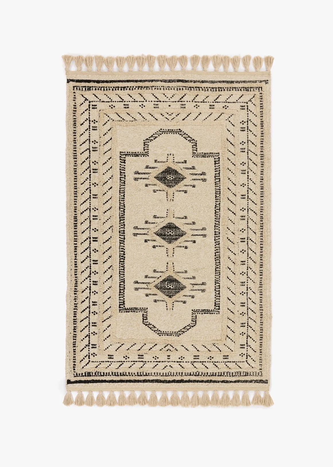 Amalfi Cotton Jute Rug 120x180cm - CREAM