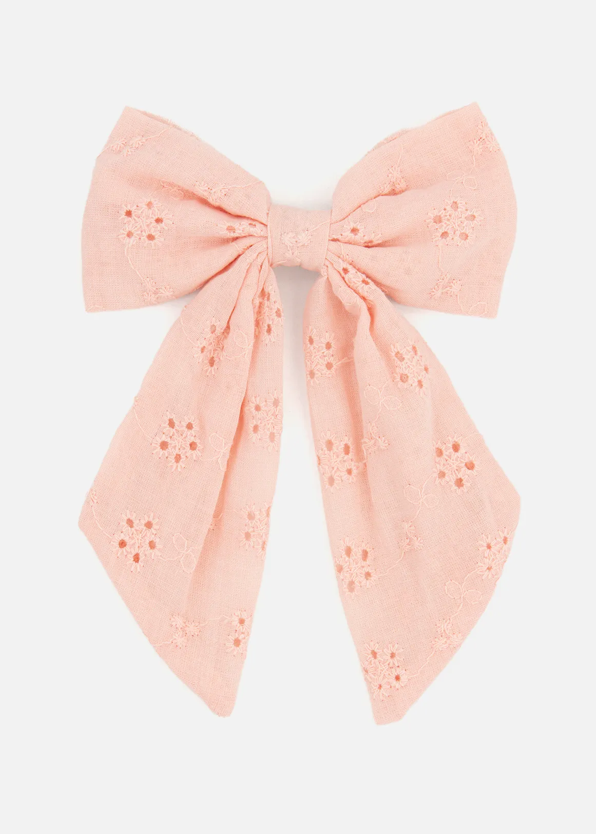 Anglaise Bow Hair Clip - PINK
