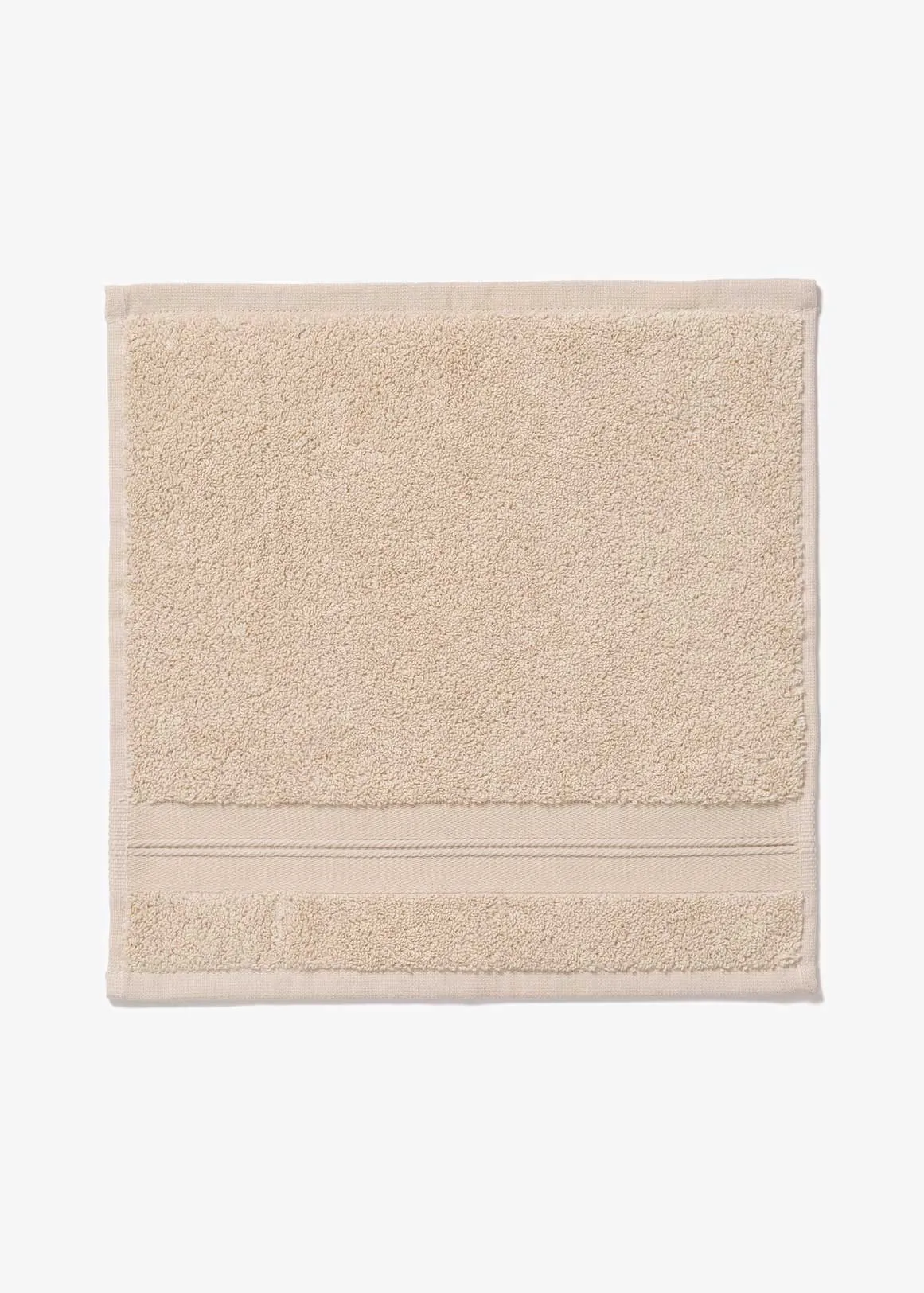 Antibacterial Zero Twist Cotton Facecloth - STONE
