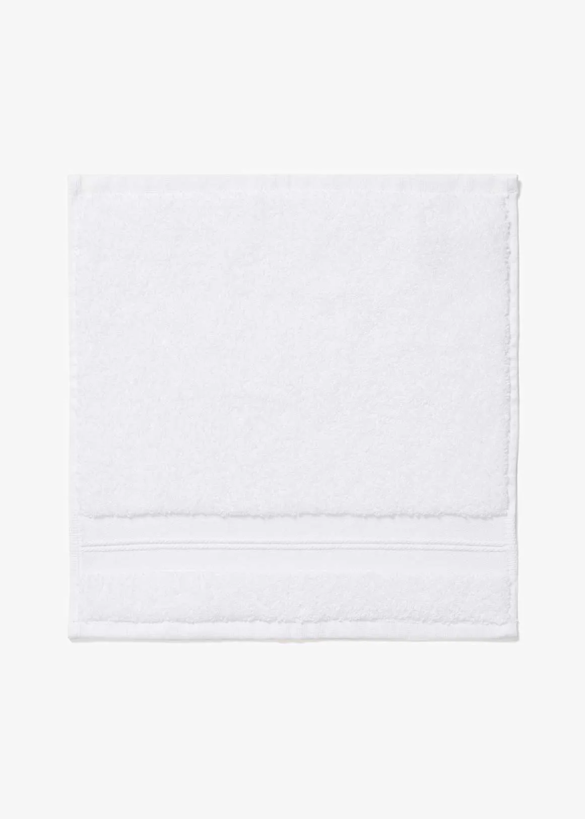 Antibacterial Zero Twist Cotton Facecloth - WHITE