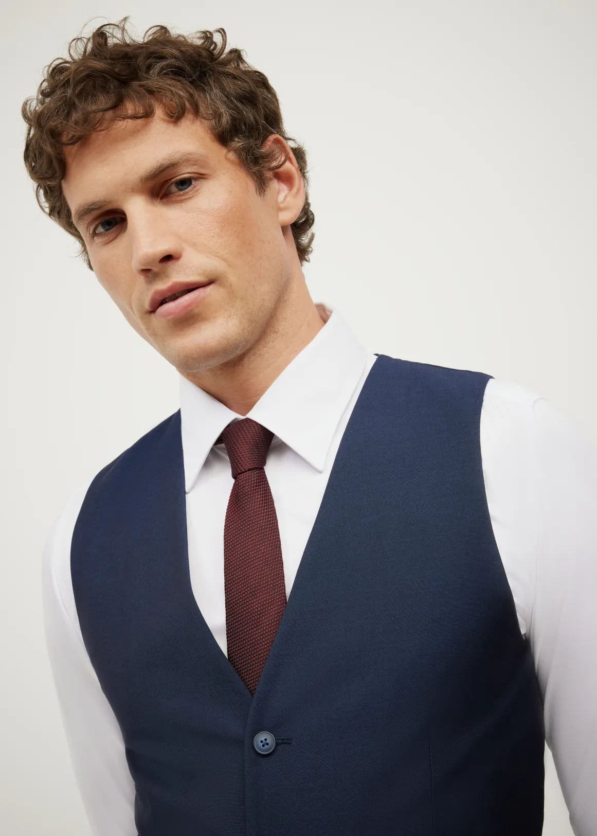 Arlo Tailored Vest - NAVY