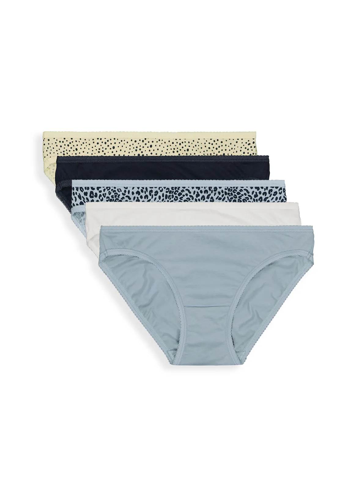 Assorted Cotton Bikinis 5 Pack - X NAVY