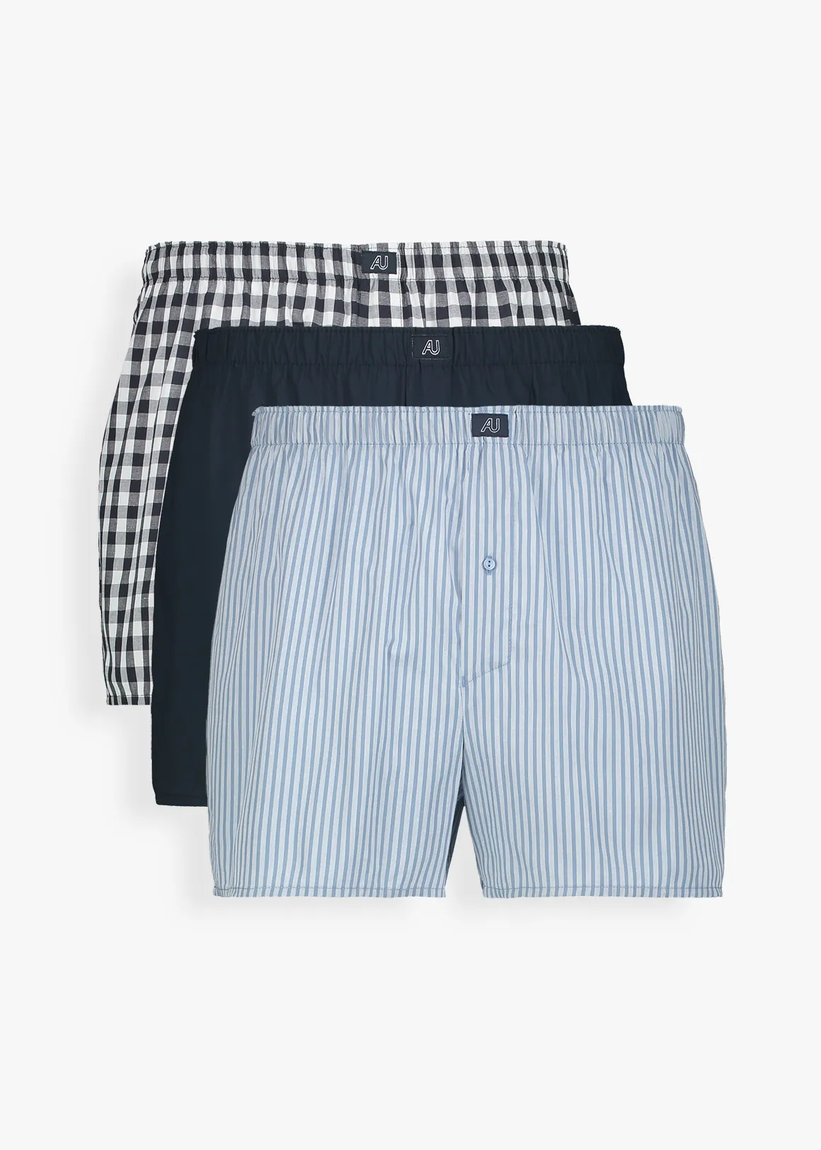 Assorted Cotton Boxers 3 Pack - X NAVY