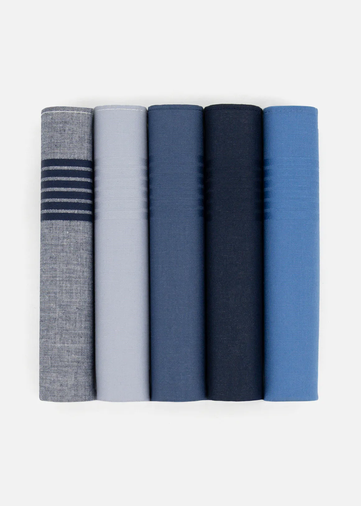 Assorted Cotton Handkerchiefs 5 Pack - MULTI