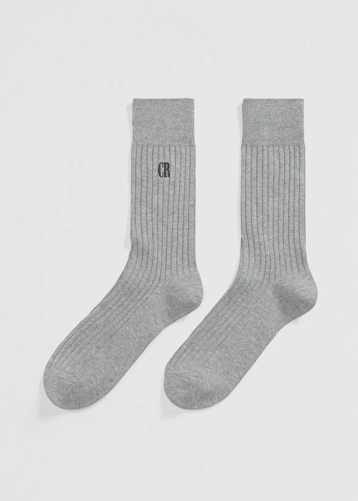 Australian Cotton Blend CR Rib Crew Sock - GREY MARLE
