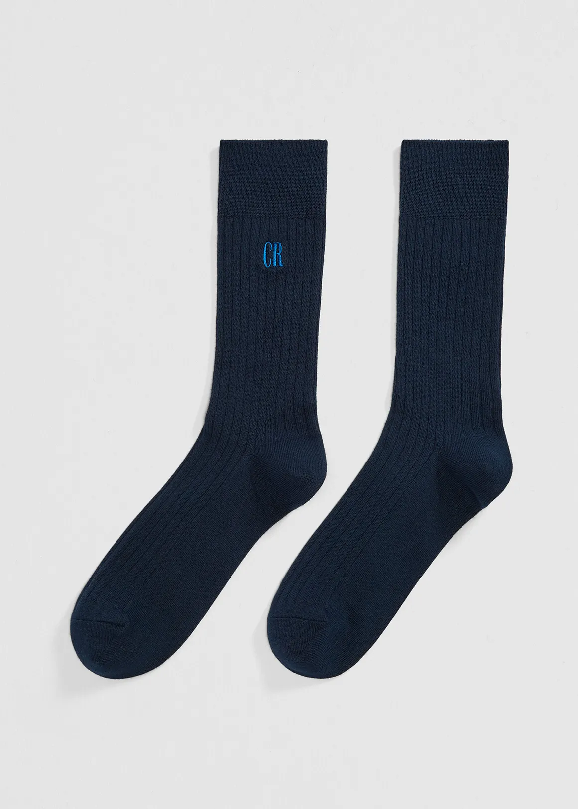 Australian Cotton Blend CR Rib Crew Sock - NAVY