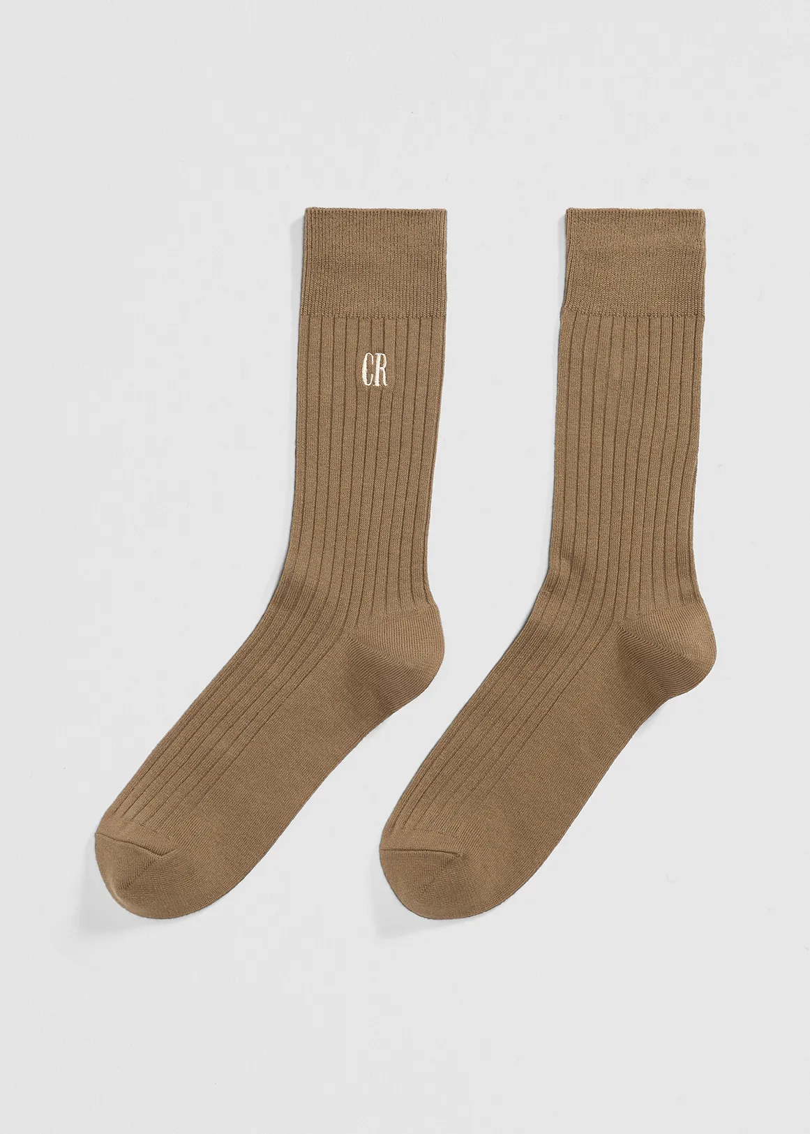 Australian Cotton Blend CR Rib Crew Sock - OAK