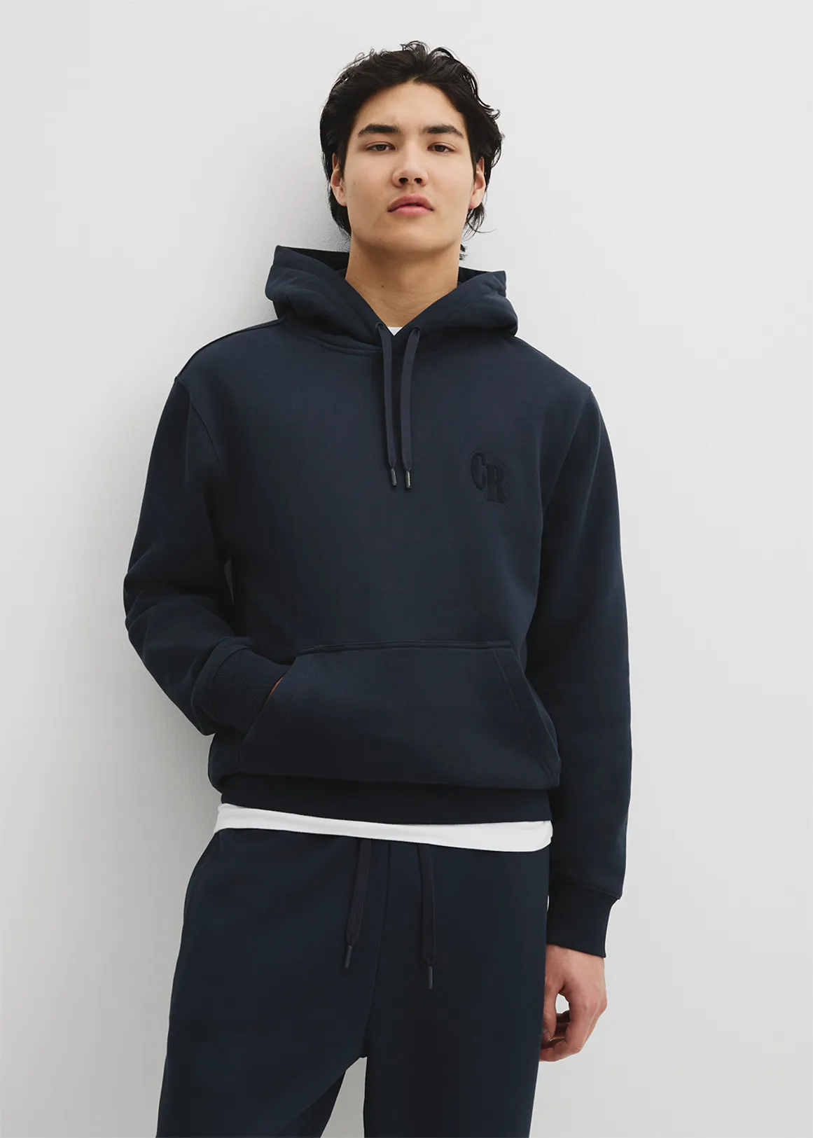 Australian Cotton Hooded Sweat - NAVY