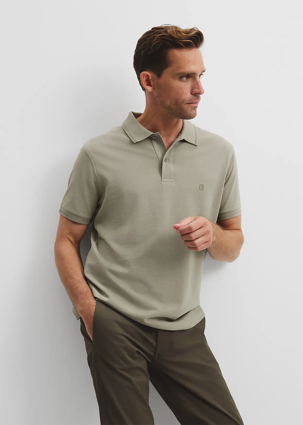 Australian Cotton Pique Polo - SOFT GRASS