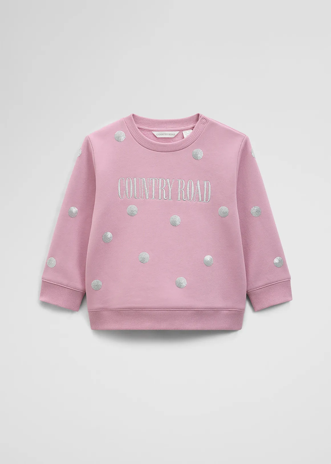 Australian Cotton Relaxed Heritage Sweat - BERRY SEQUIN