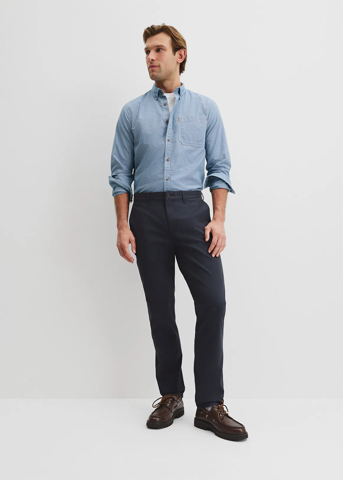 Australian Cotton Tapered Fit Stretch Chino - NAVY