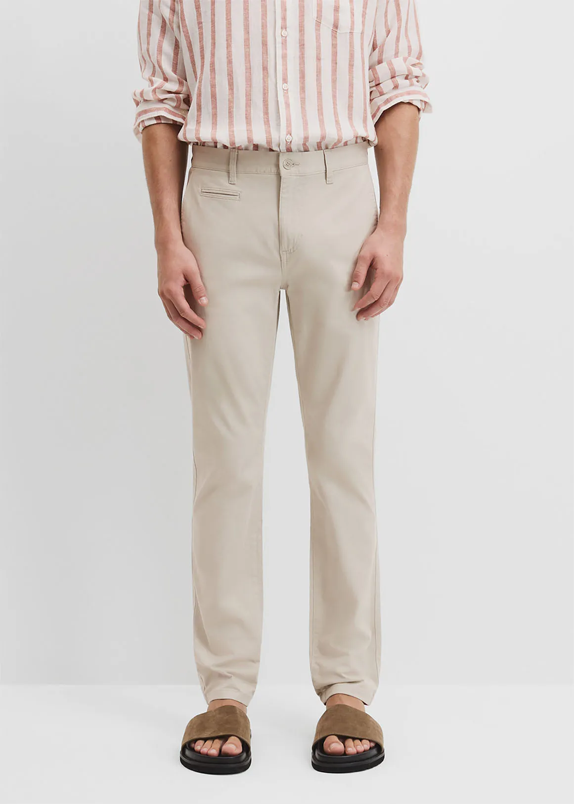 Australian Cotton Tapered Fit Stretch Chino - THYME
