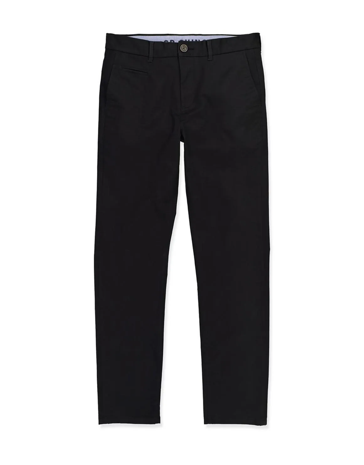 Australian Cotton Tapered Fit Stretch Chino - WASHED BLACK