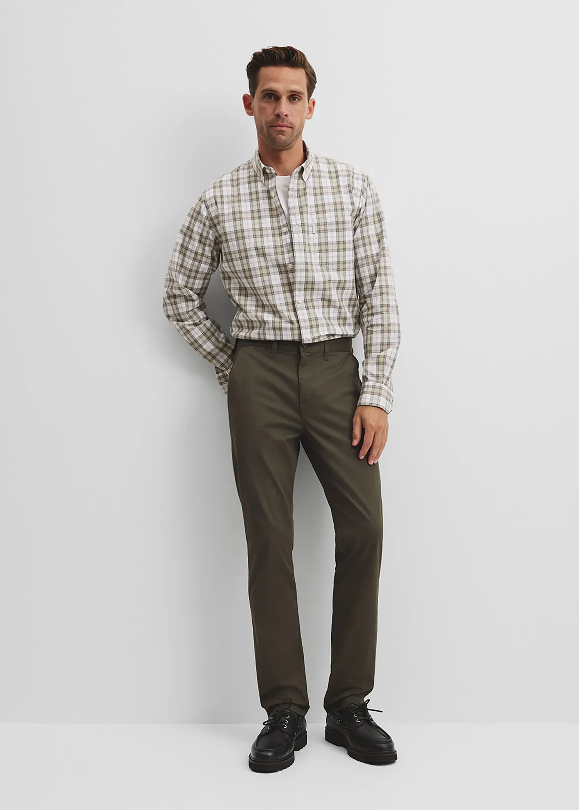 Australian Cotton Tapered Fit Stretch Chino - WILLOW