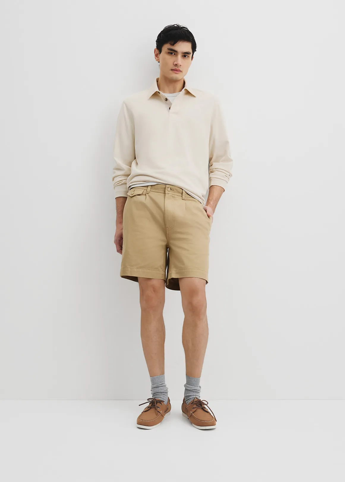 Australian Cotton Workwear Short - STONE