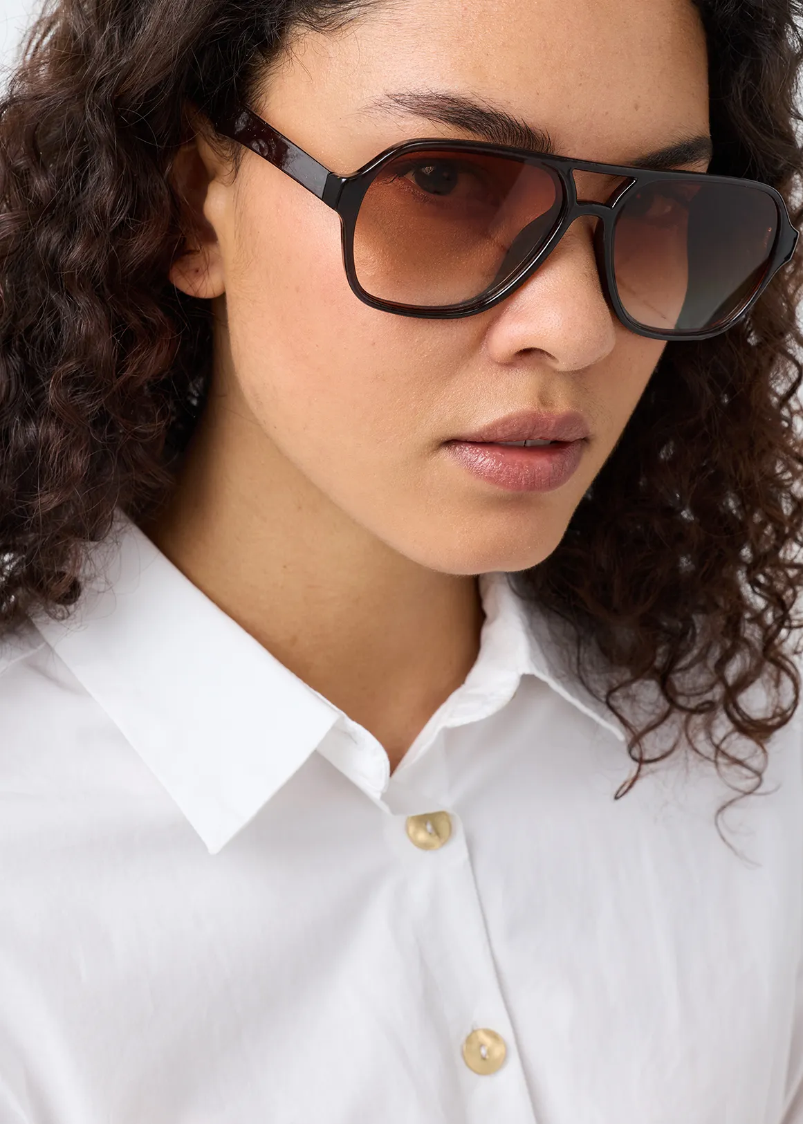 Aviator Sunglasses - BROWN