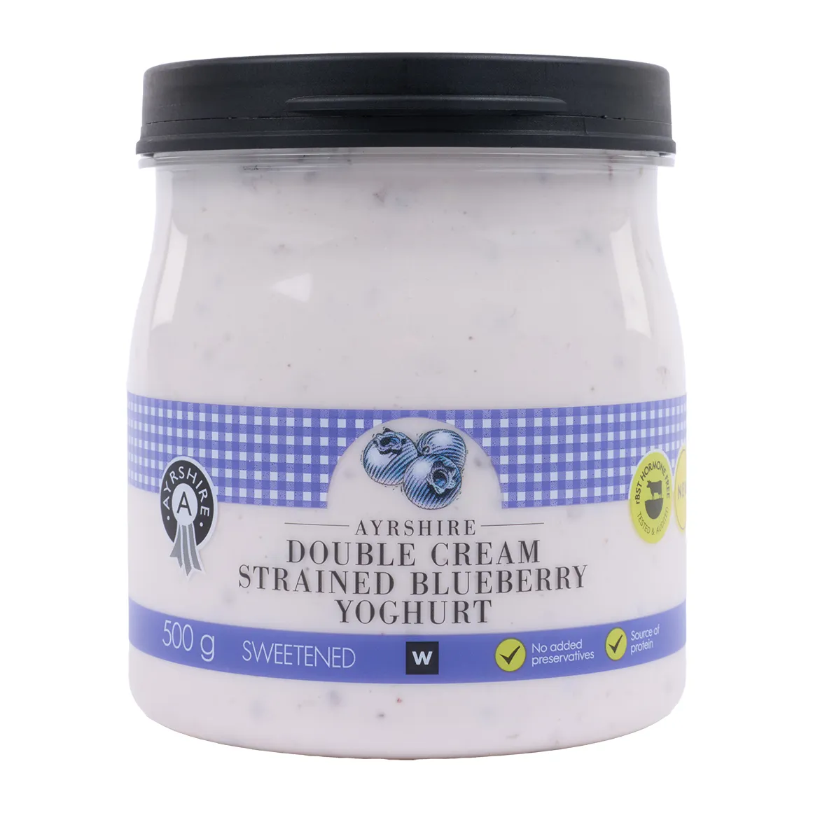 Ayrshire Double Cream Strained Blueberry Yoghurt 500 g