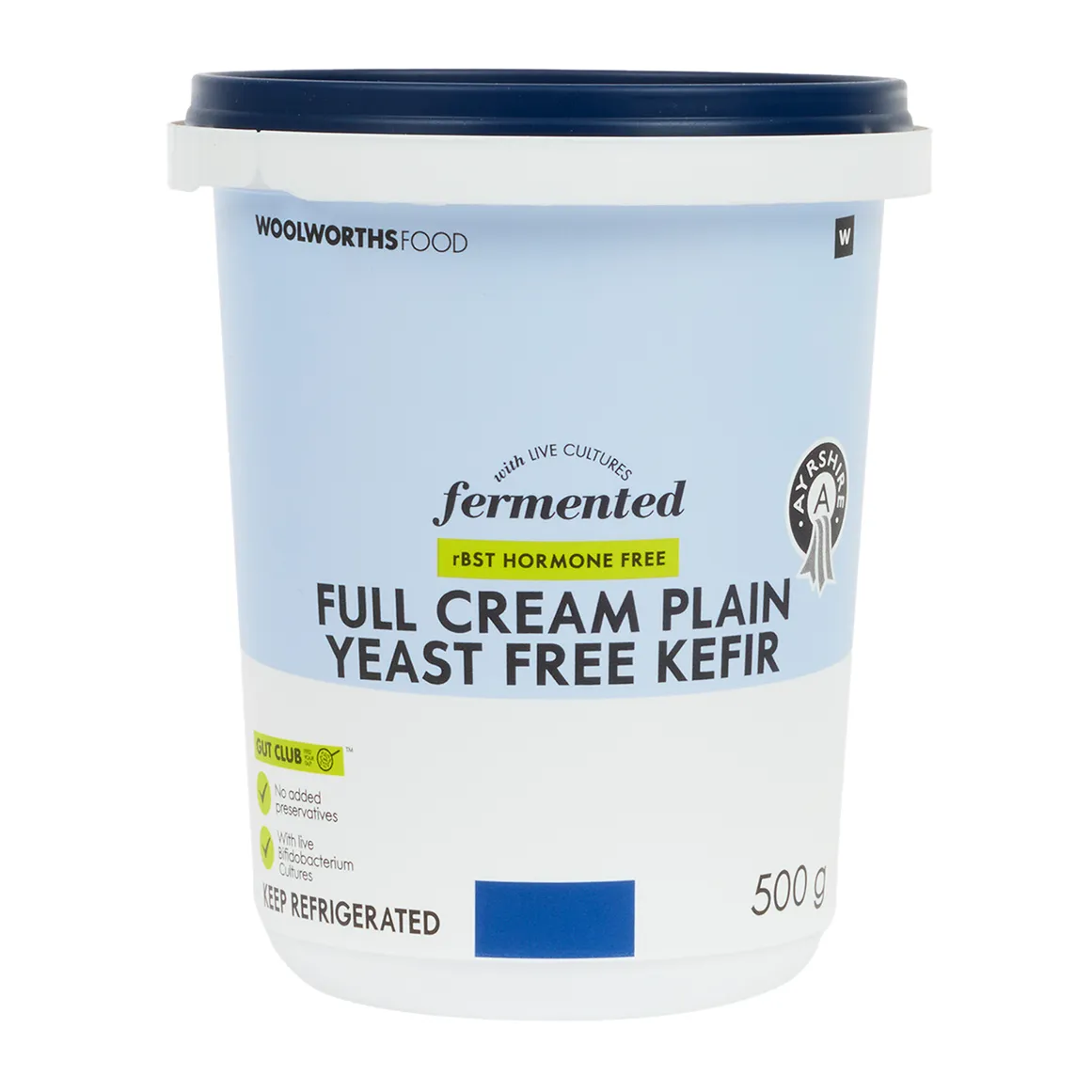 Ayrshire Full Cream Plain Yeast Free Kefir 500 g