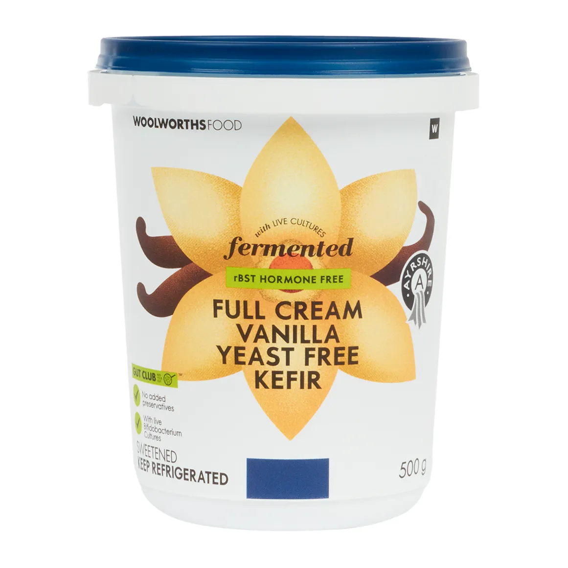 Ayrshire Full Cream Vanilla Yeast Free Kefir 500 g