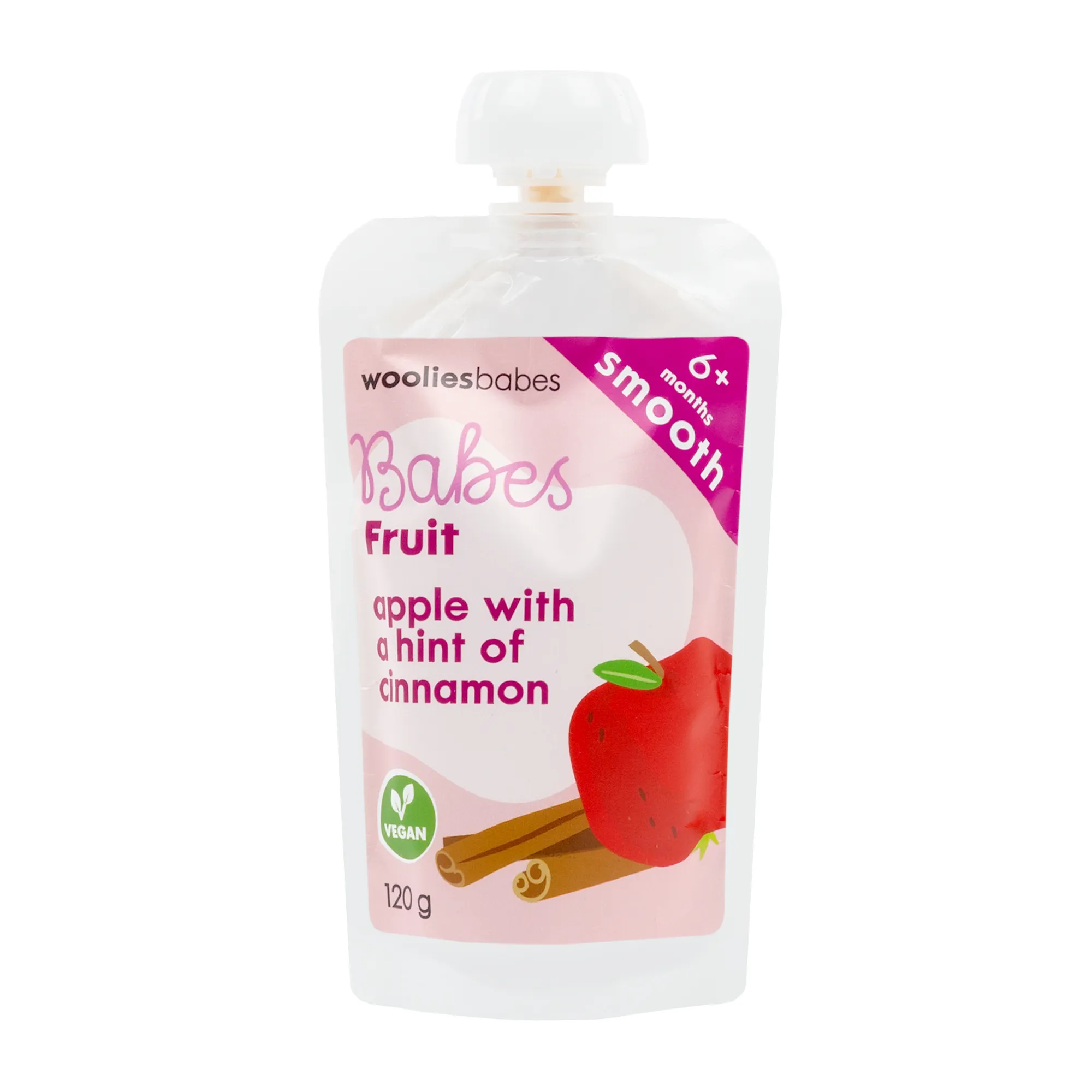 Babes Apple with a Hint of Cinnamon Fruit 120 g - Wooliesbabes