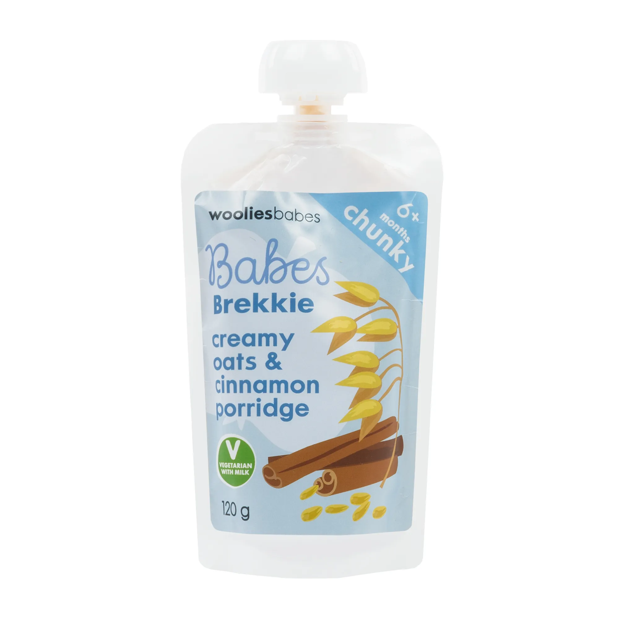 Babes Creamy Oats and Cinnamon Porridge Brekkie 120 g - Wooliesbabes