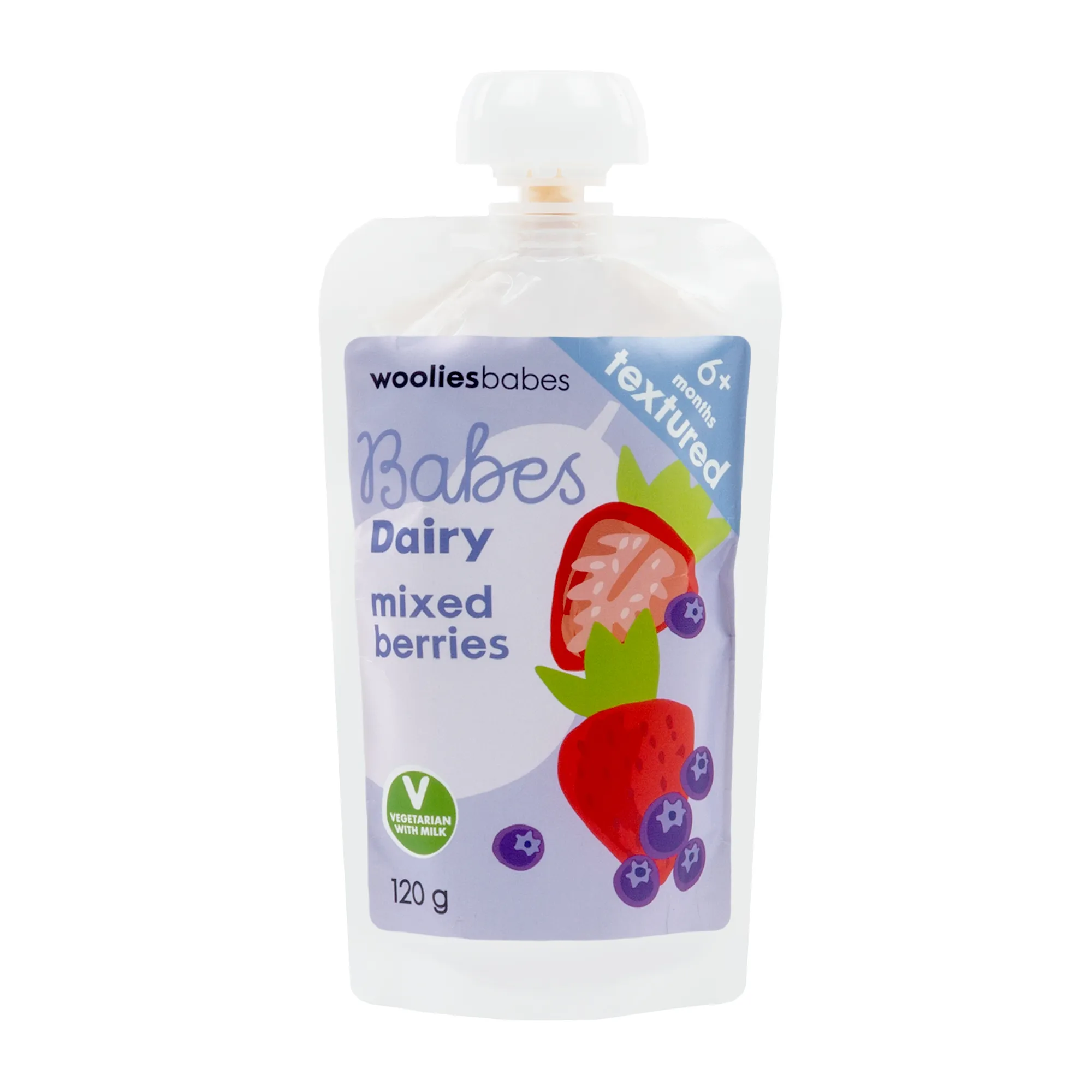 Babes Dairy with Mixed Berries 120 g - Wooliesbabes