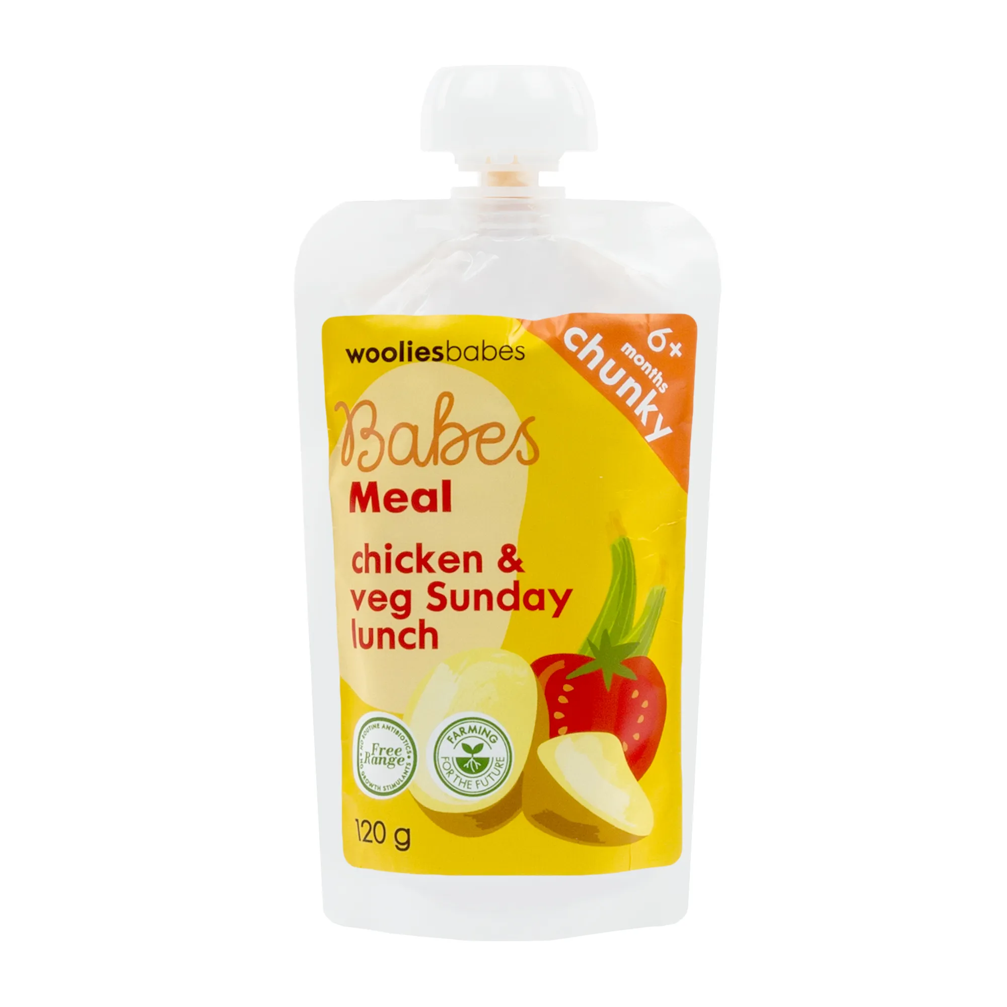 Babes Free Range Chicken and Veg Sunday Lunch Meal 120 g - Wooliesbabes