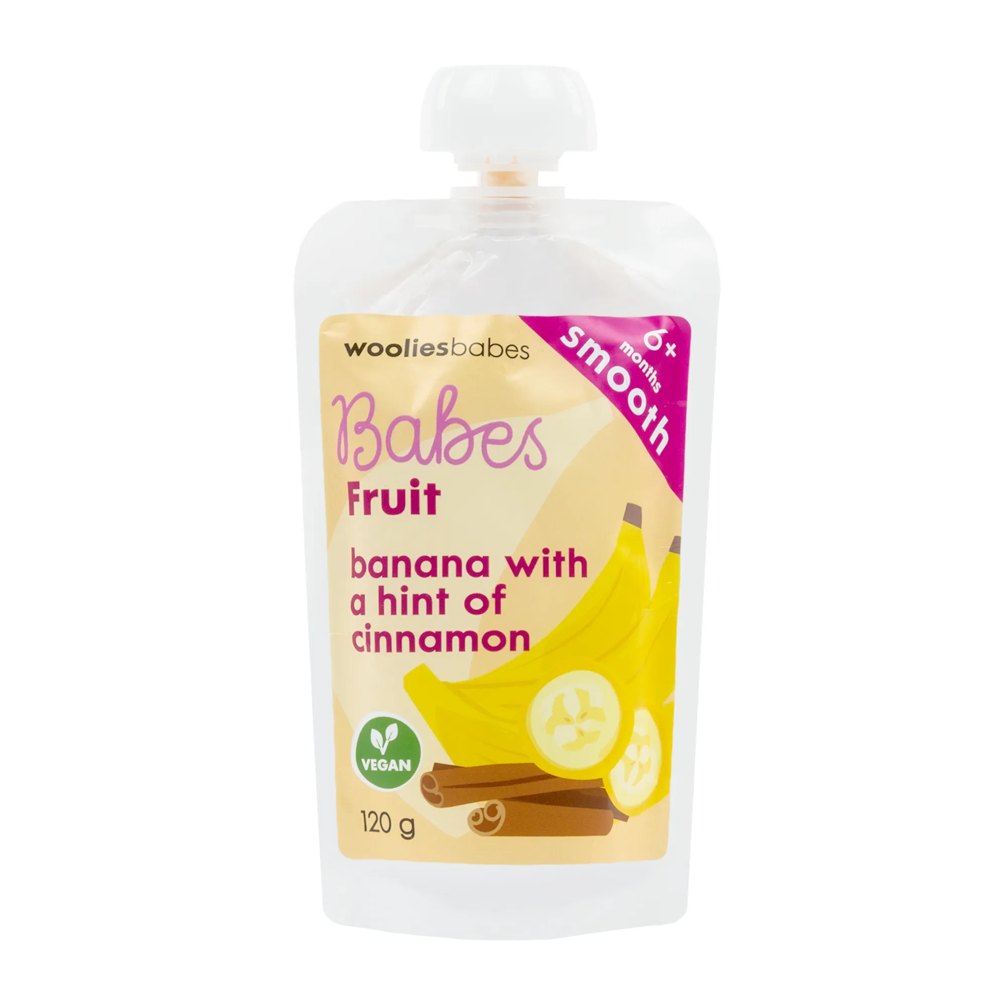 Babes Fruit Banana With a Hint of Cinnamon 120 g - Wooliesbabes