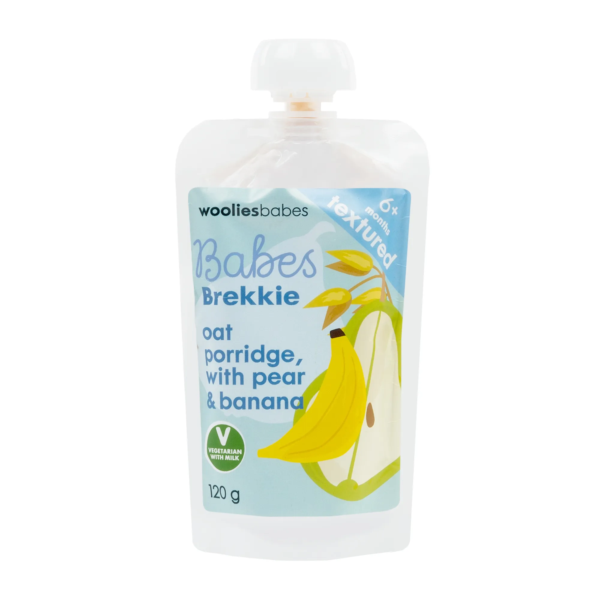 Babes Oat Porridge with Pear and Banana Brekkie 120 g - Wooliesbabes