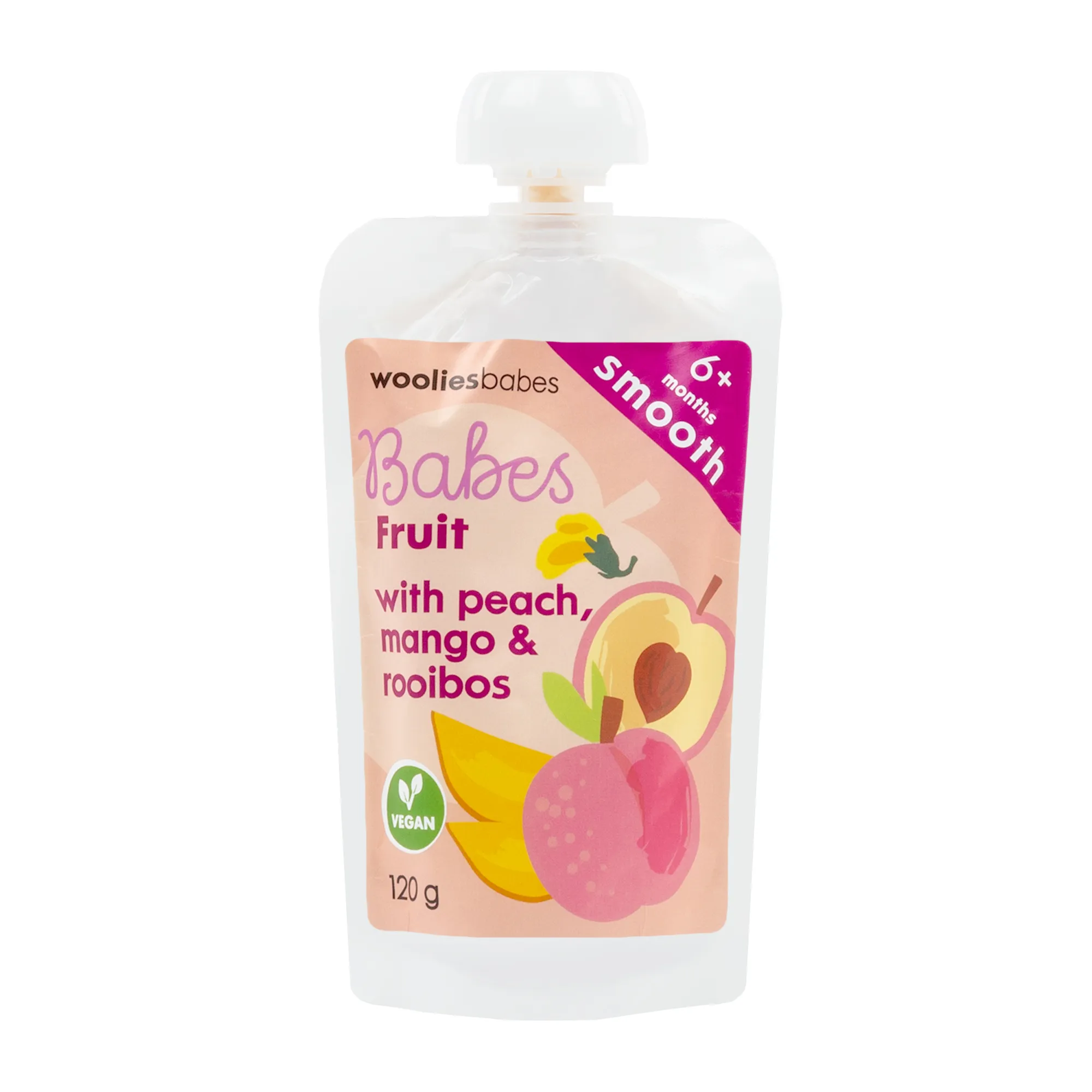Babes Peach, Mango and Rooibos Fruit 120 g - Wooliesbabes