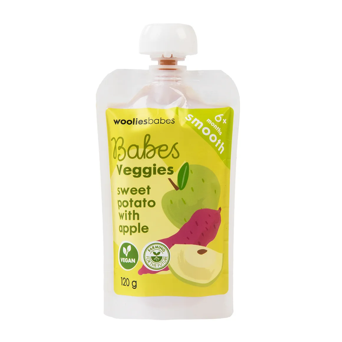 Babes Smooth Sweet Potato with Apple 120 g - Wooliesbabes