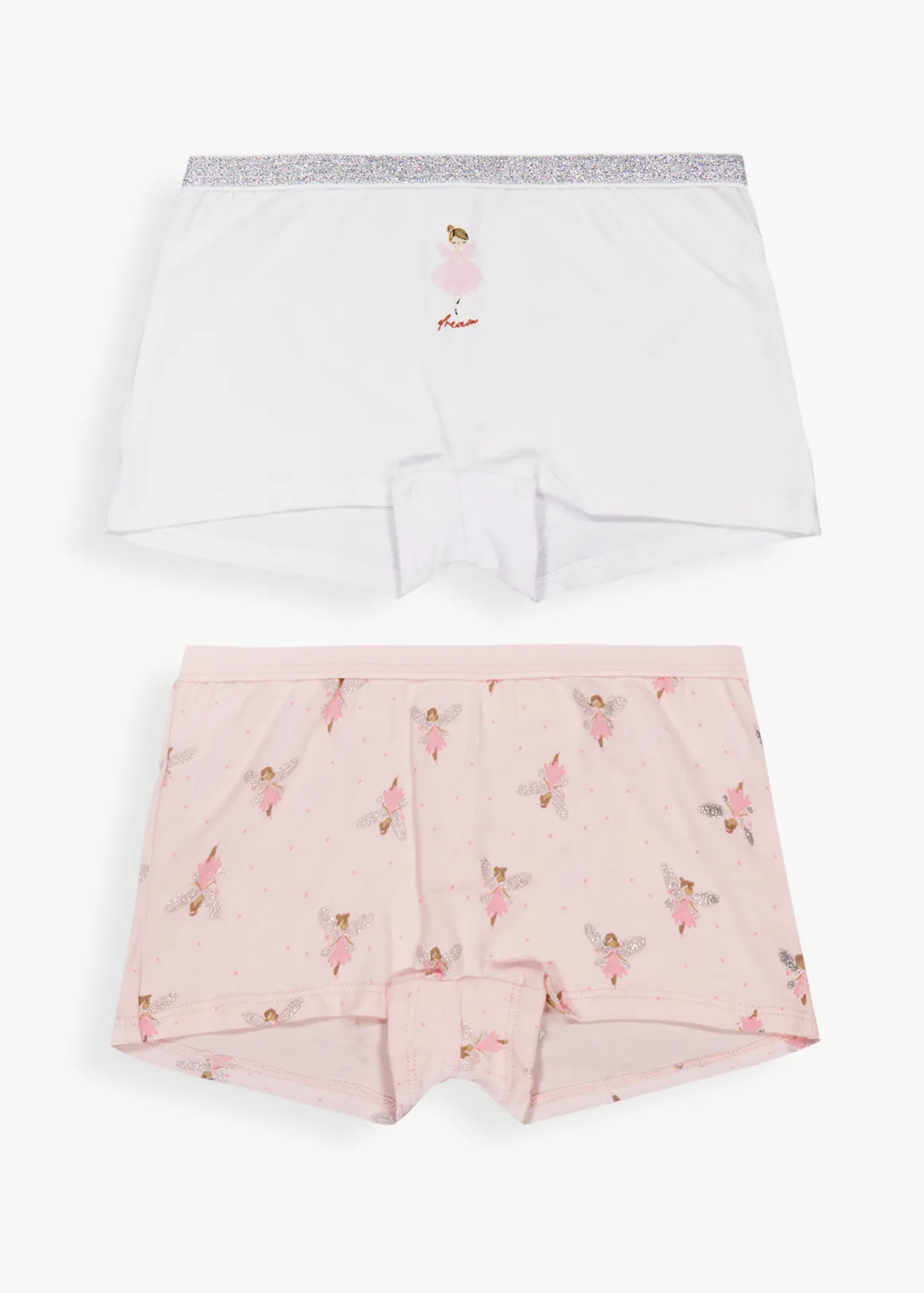Ballet Fairy Cotton Rich Boylegs 2 Pack - X PINK