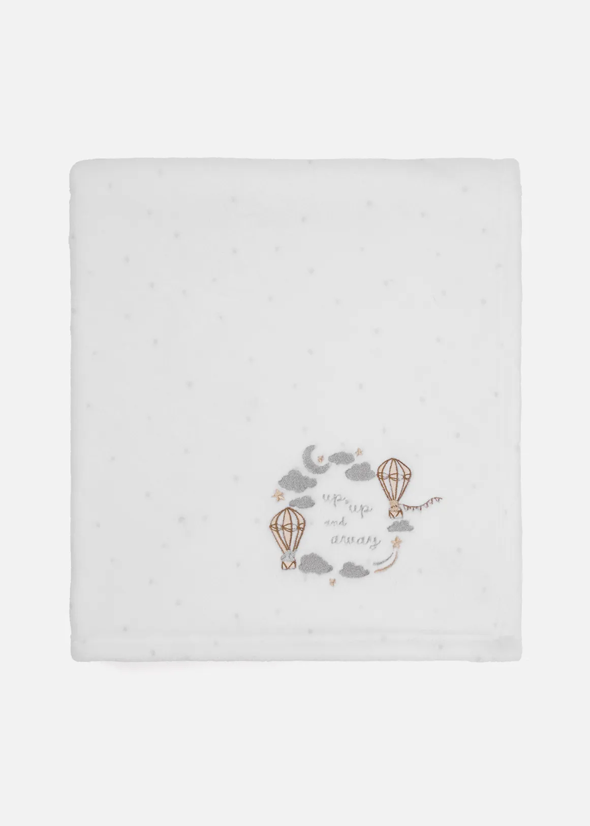 Balloon Fleece Blanket - X WHITE
