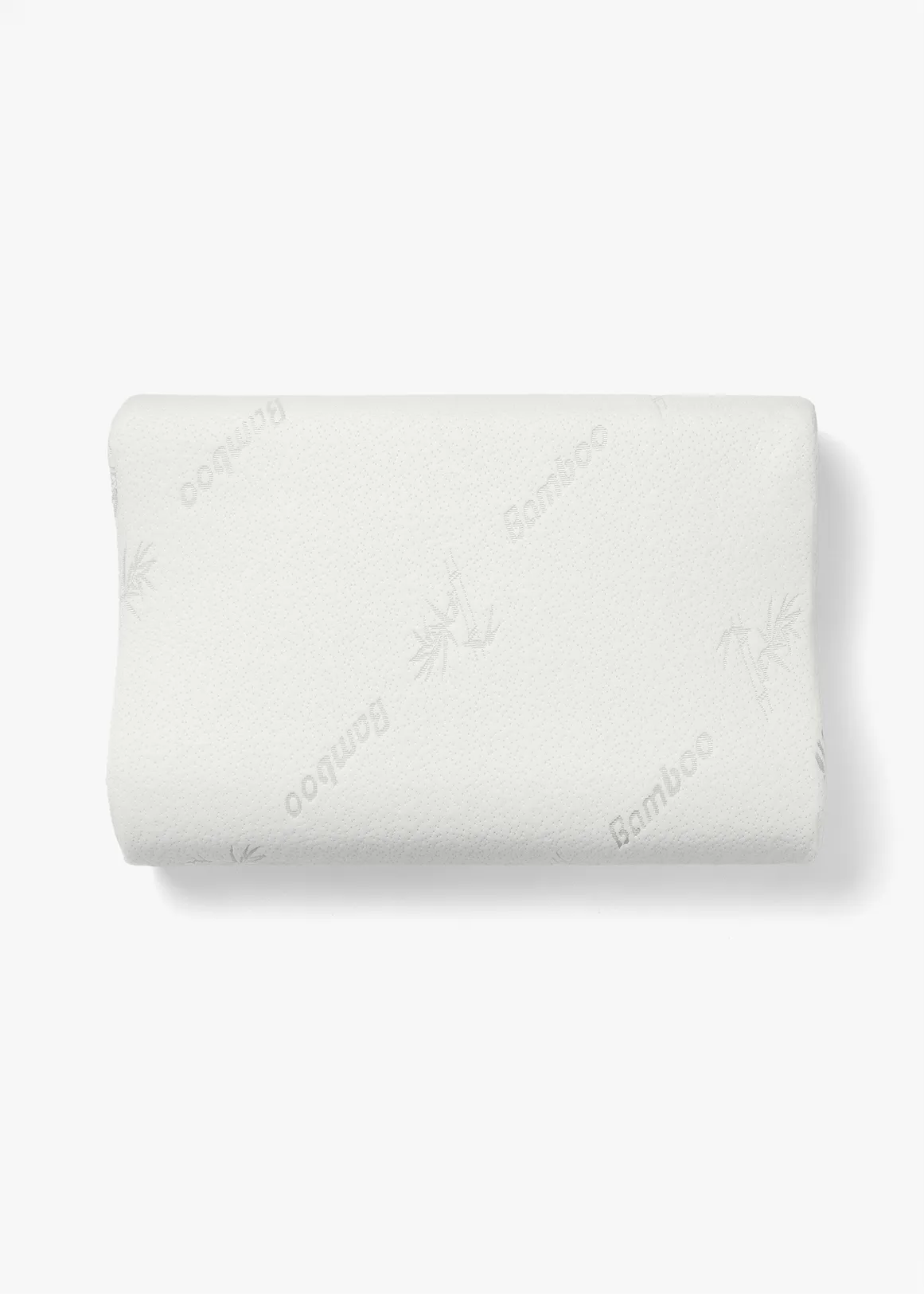 Bamboo Memory Foam Contour Standard Pillow - WHITE