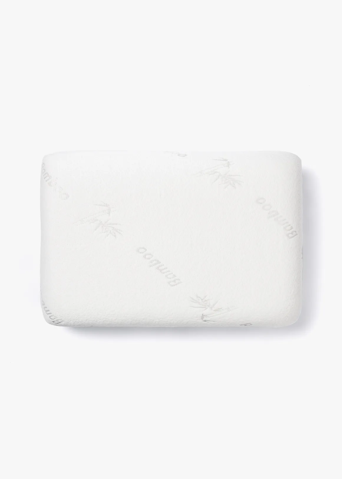 Bamboo Memory Foam Standard Pillow - WHITE