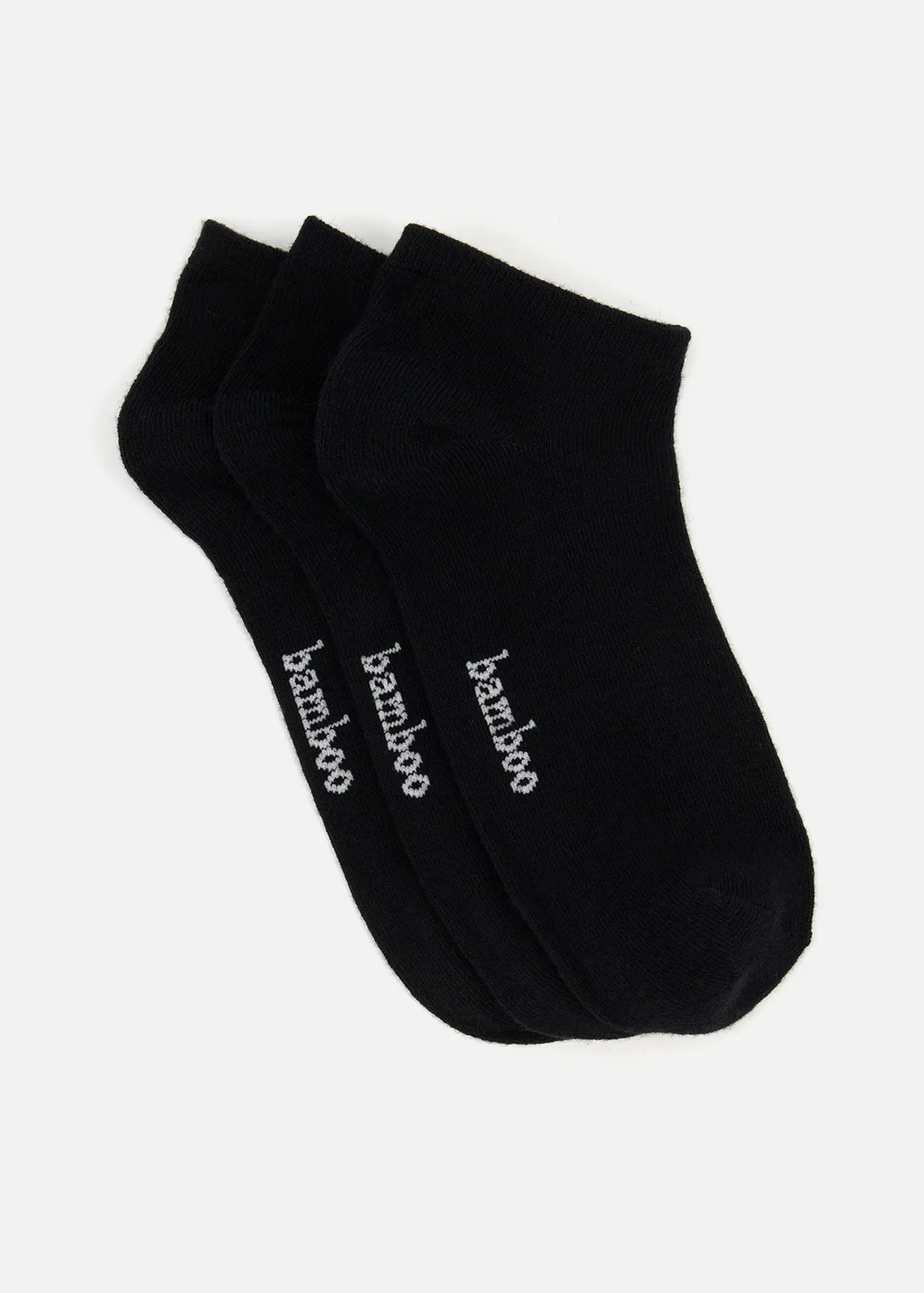Bamboo Trainer Liners 3 Pack - BLACK