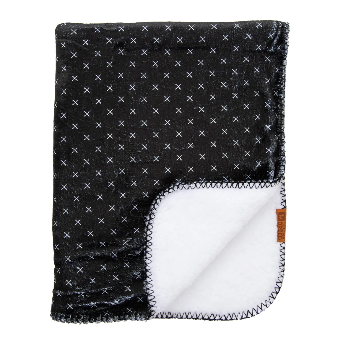 BeOneBreed Black Reversible Pet Blanket 91 cm x 71 cm