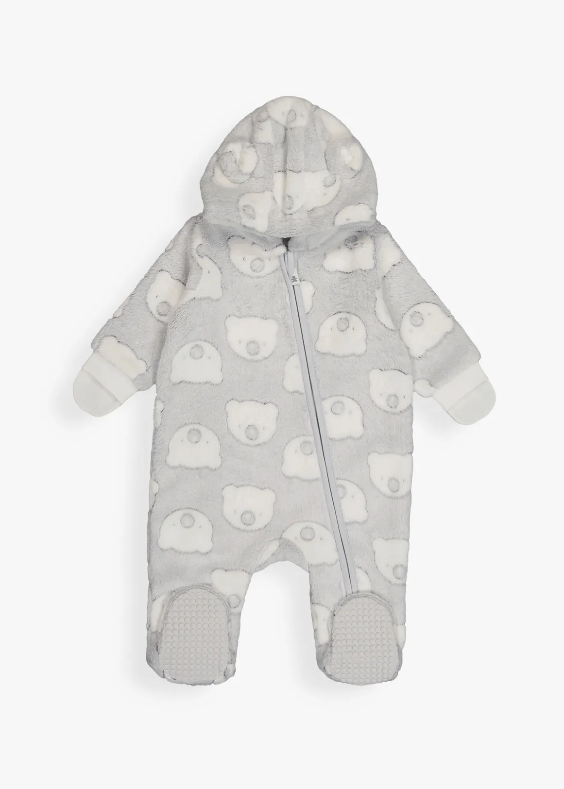 Bear Sherpa Jumpsuit - X GREY MELANGE