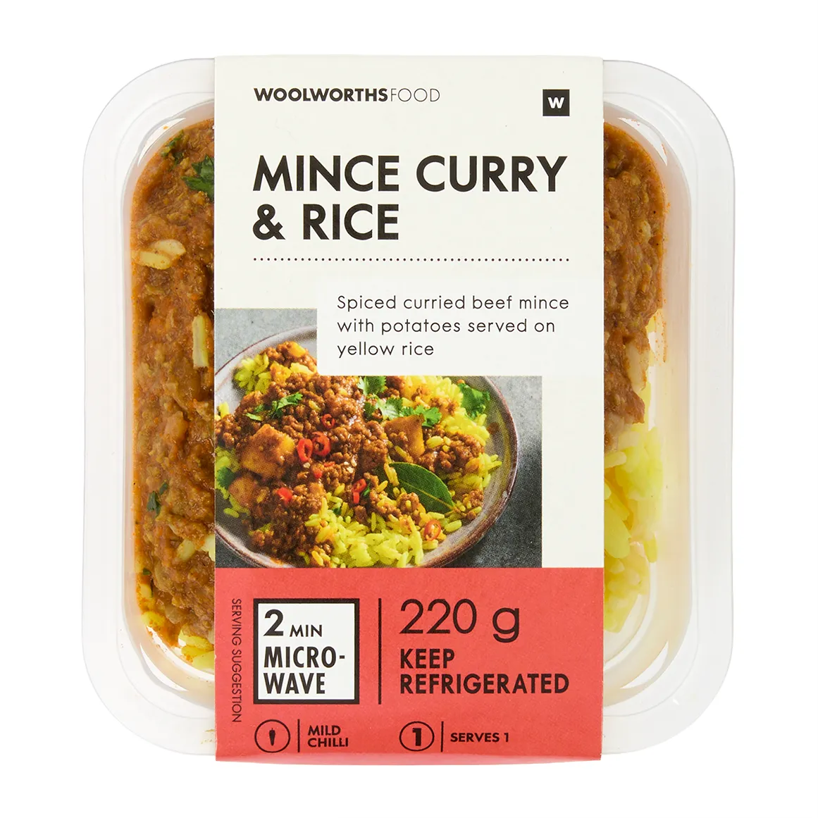 Beef Mince Curry & Rice 220 g