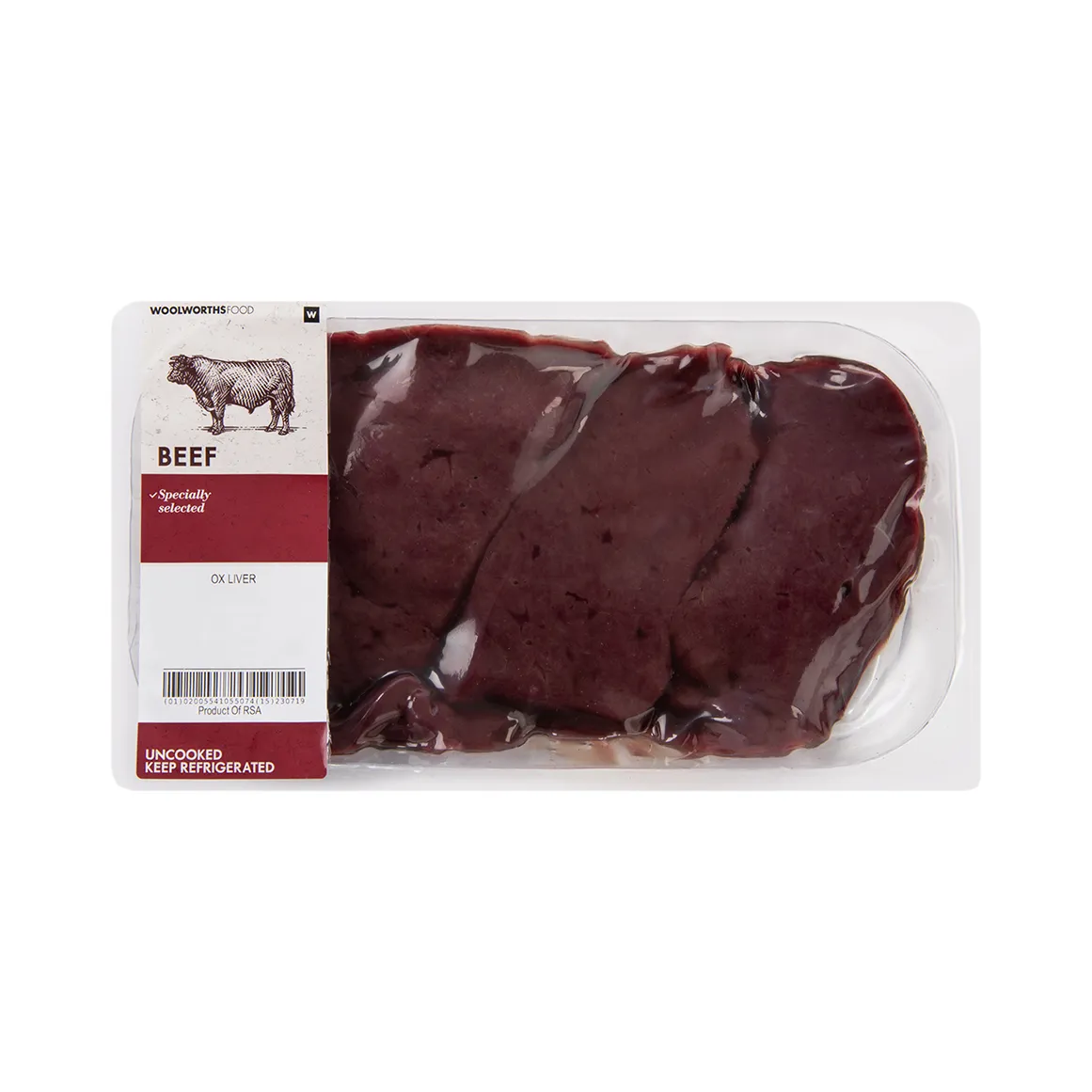 Beef Ox Liver Avg 500 g