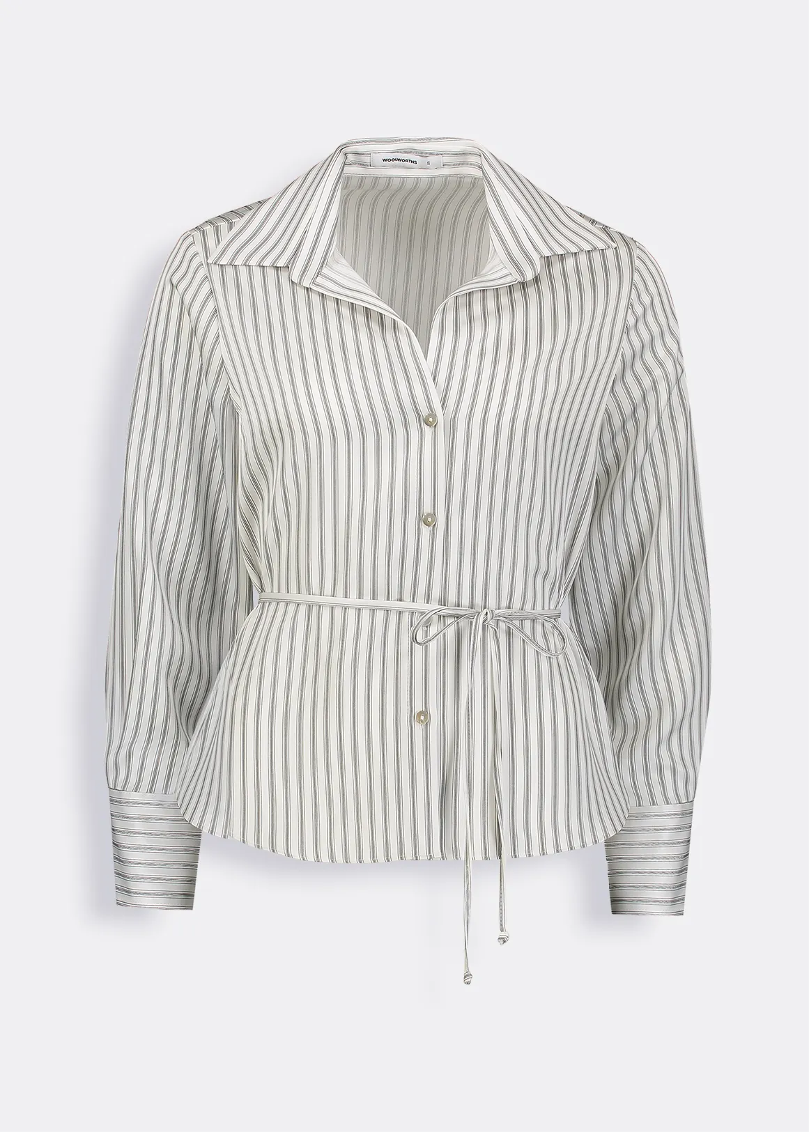 Belted Shirt - X WHITE