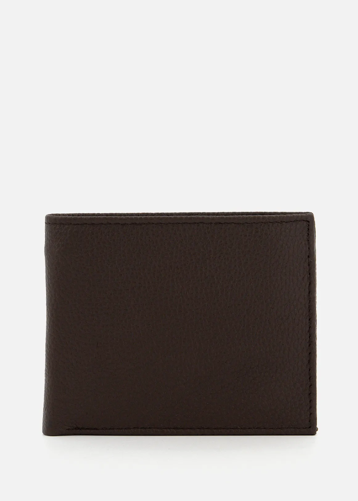 Bi-fold Leather Wallet - CHOCOLATE
