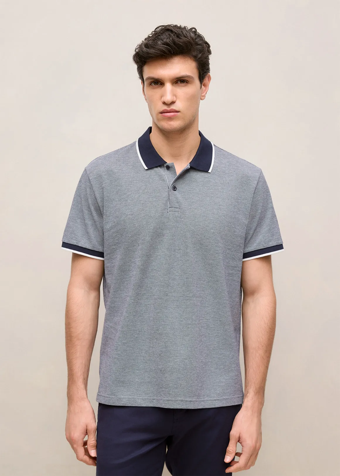 Birdseye Polo - NAVY
