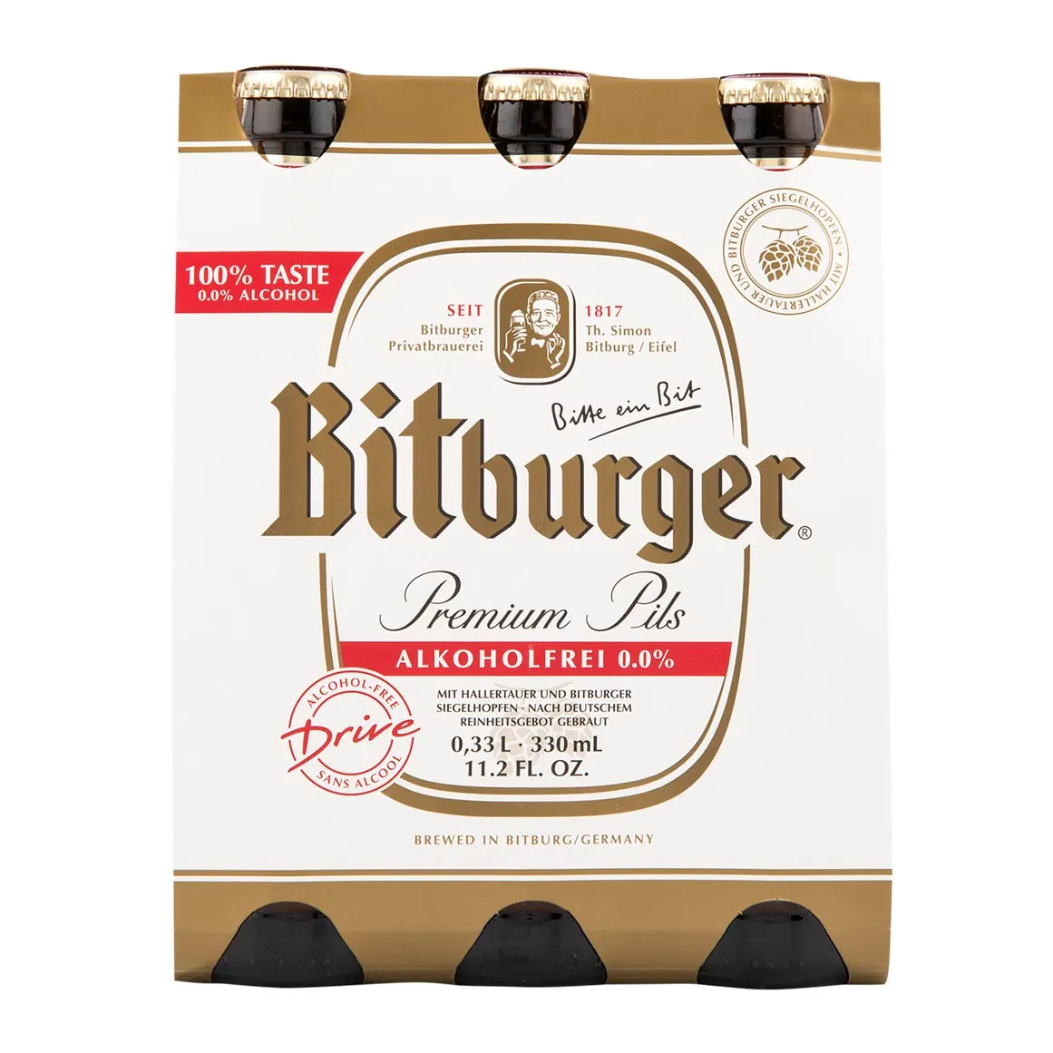 Bitburger Non Alcoholic Premium Pils 6 x 330 ml
